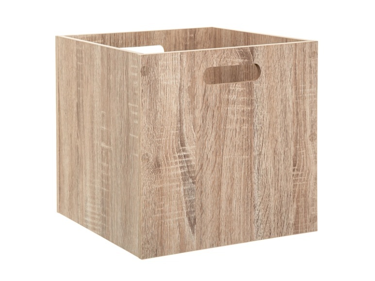 Aufbewahrungsbox JELENA natürliches holz 30.5 cm x 30.5 cm x 30.5 cm