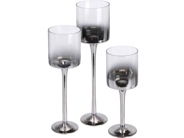 Kerzenständer Set aus Glas