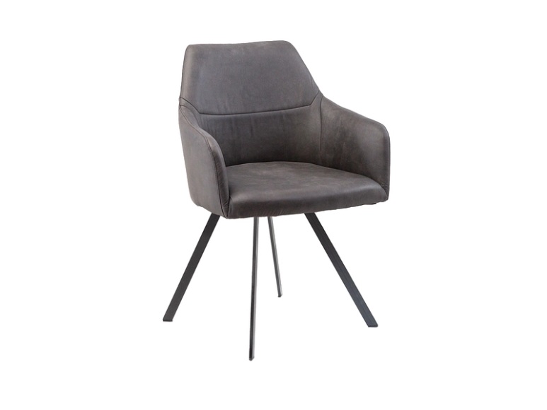 Stuhl AROSA Stoff schwarz