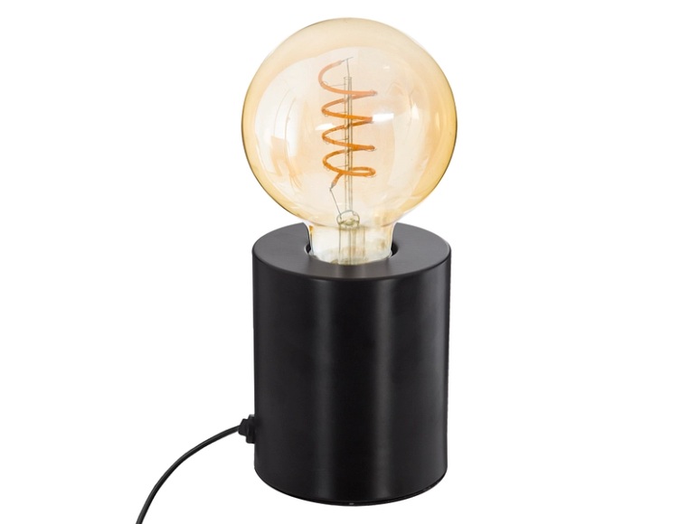Tischlampe HANNA 10.5cm 40W schwarz