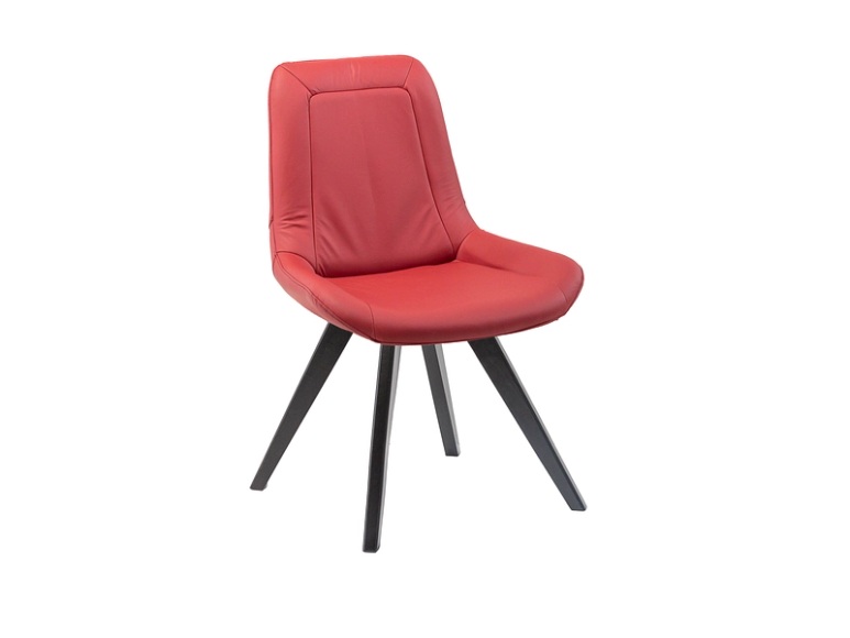 Stuhl AROSA Leder rot