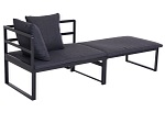 Gartensofa 2 places INES Stoff schwarz