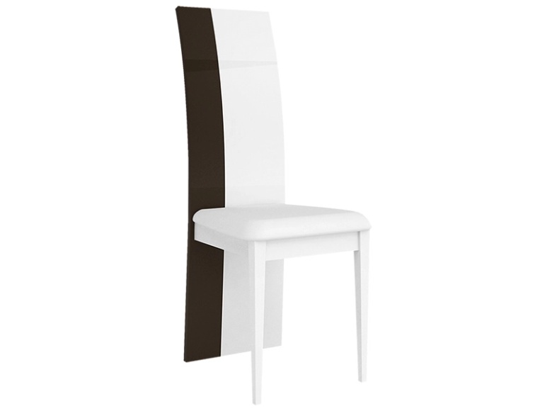 Stuhl KARAT Holz Schwarz, Weiss