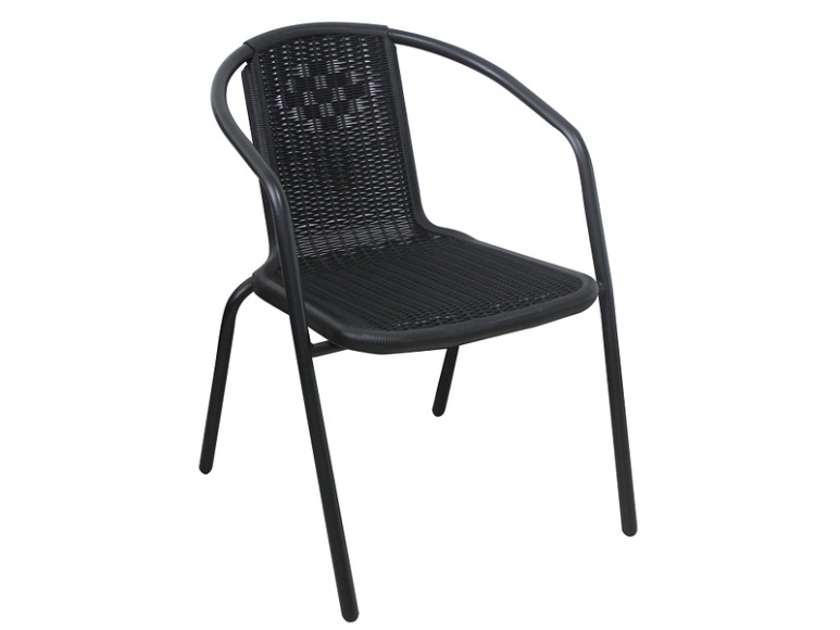 Gartenstuhl KOLE metall schwarz