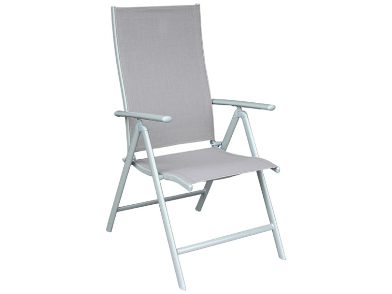 Gartensessel COLOR aluminium hellgrau