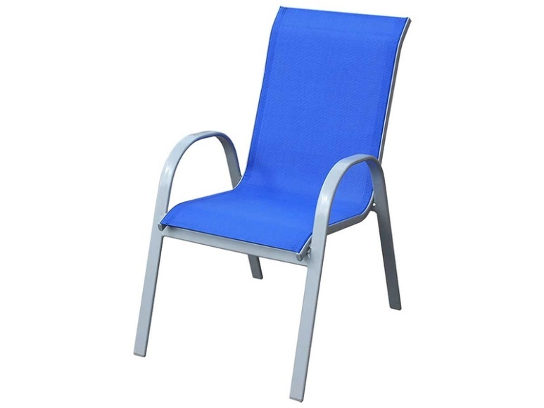 Gartenstuhl COLOR Aluminium Blau