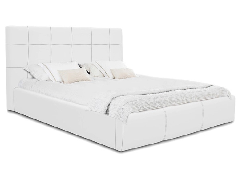 Bett 140 x 200 cm NORA Lederlook