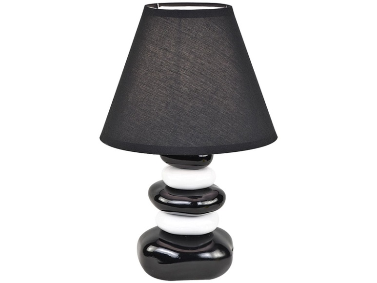 Tischlampe 35 x 22  GALET Schwarz 60 w pro