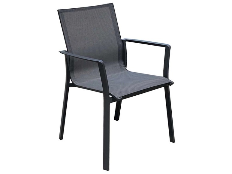 Gartenstuhl CASUAL aluminium grau anthrazit