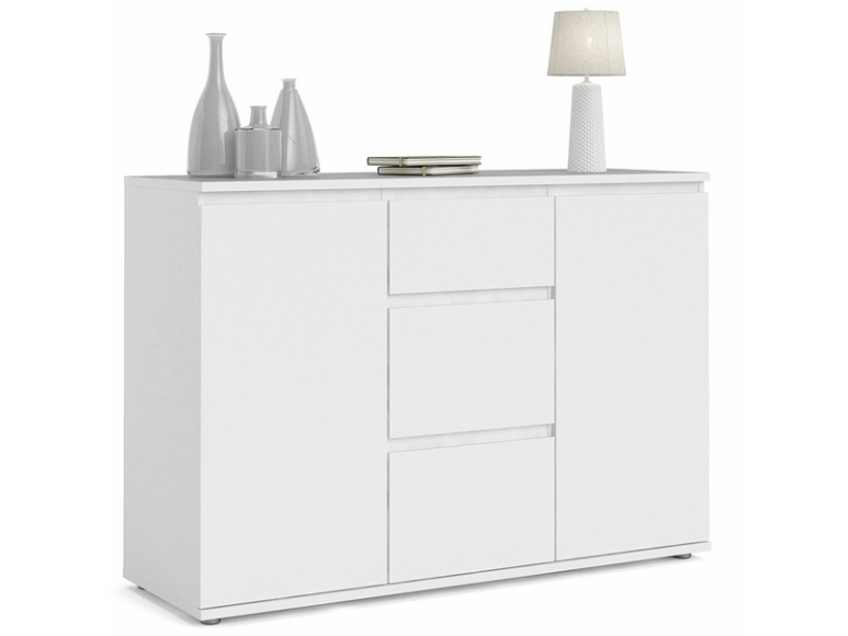 Kommode 2 Tür(en) 3 Schublade(n) NOVA Weiss