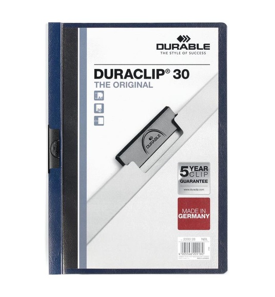Durable DURACLIP A4 PVC Blue