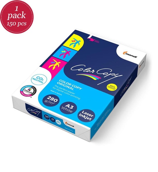 Antalis - Kopierpapier ColorCopy A3, Hochweiss, 280 g/m², 150 Blatt