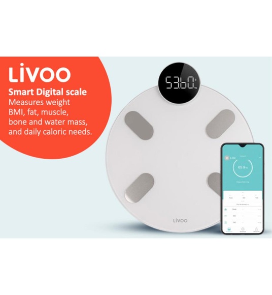 Livoo - Vernetzte Personenwaage - DOM455W - Livoo Vernetzte Personenwaage - DOM455W