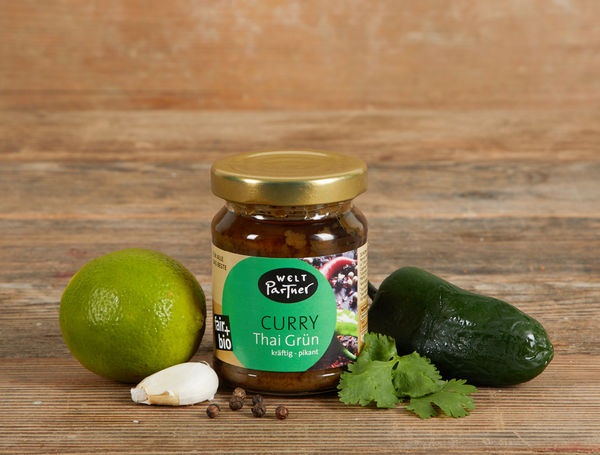 Bio Currypaste Thai grün vegan, kräftig-pikant, 125g