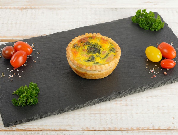Quiche Spinat mit Eierschwämmchen, 120g