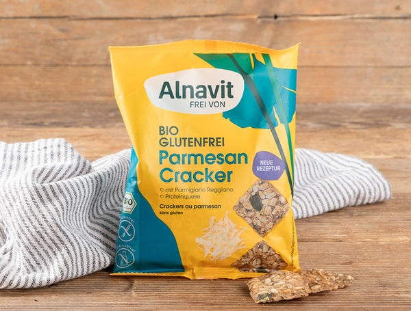 Bio Parmesan Cracker glutenfrei, 75g