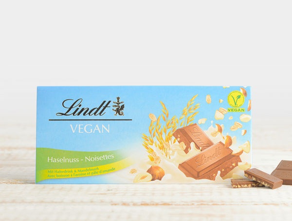 Lindt Tafel Vegan Haferdrink Haselnuss, 100g
