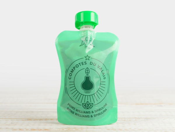 Walliser Früchtekompott Birne Williams & Spirulina, 100g
