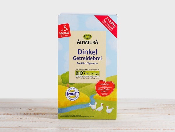 Bio Dinkel Getreidebrei Demeter, 400g