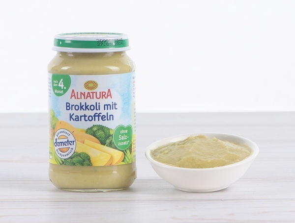 Bio Brokkoli mit Kartoffeln, 190g