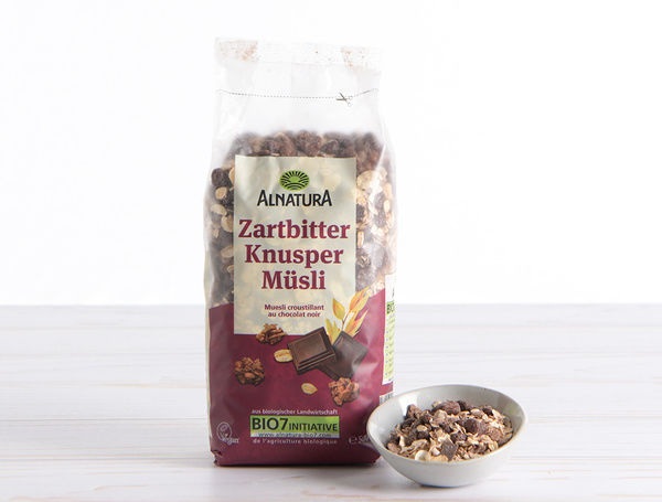 Bio Zartbitter Knusper Müsli, 500g
