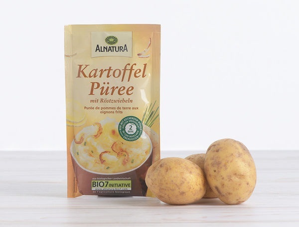 Bio Kartoffelpüree mit Röstzwiebeln, 49.5g