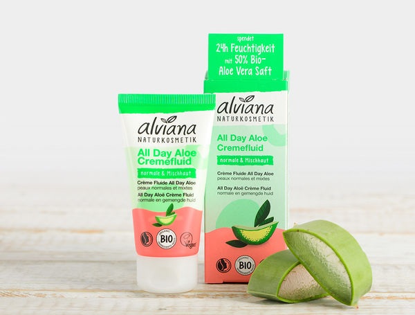 Flüssige Gesichts-Tagescreme mit Aloe Vera, 50ml