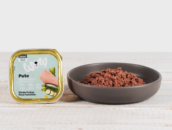 Truthahn & Zucchini Hundenassfutter, 150g