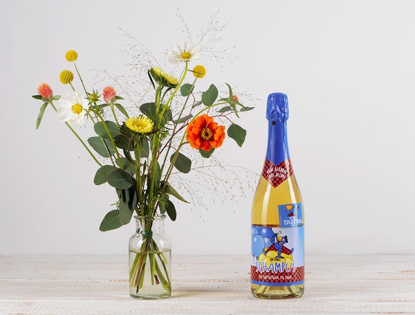 Wein & Blumen Set 