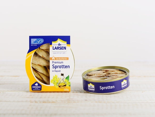 Sprotten geräuchert in Rapsöl, MSC, 130g