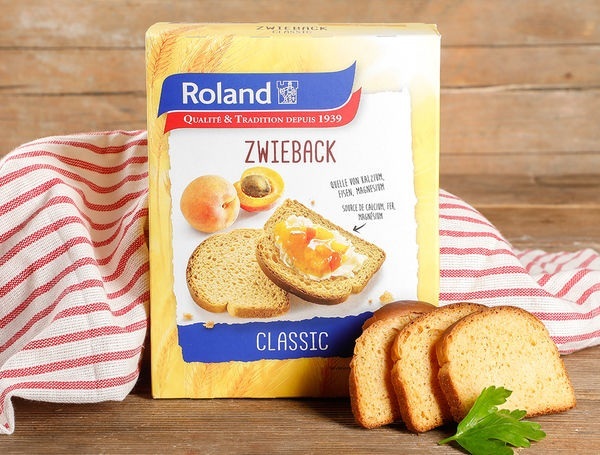 Roland Zwieback glutenfrei, 165g