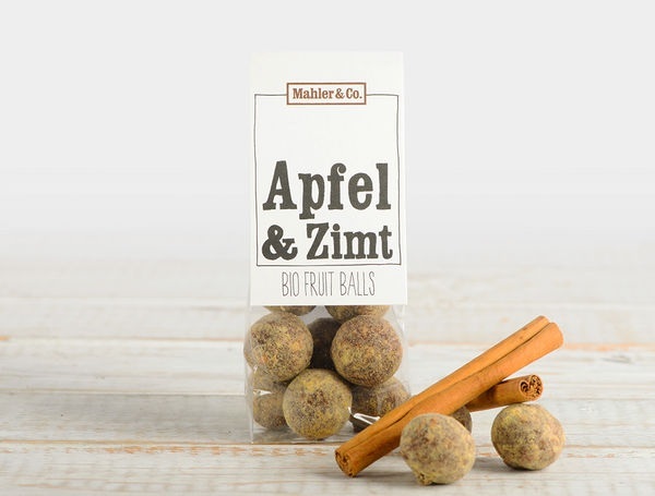 Bio Fruit Balls Apfel & Zimt, 100g