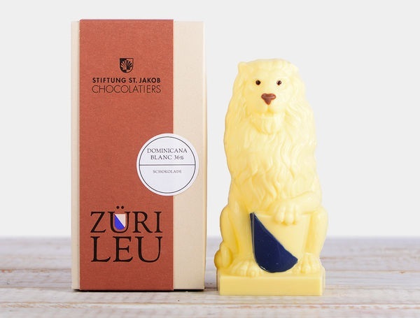 Züri Leu weisse Schokolade, 90g