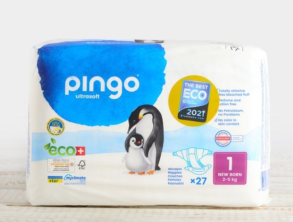 Öko-Windeln Pingo 1 (2-5kg), 27 Windeln