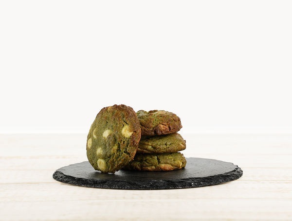 Cookies - Matcha & weisse Schokolade, 4 Stück