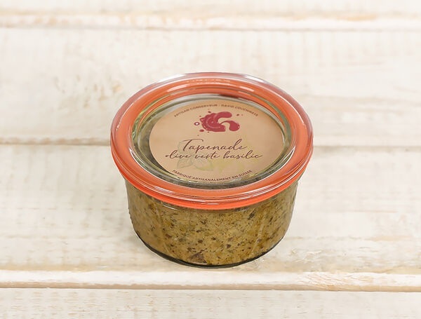 Tapenade Grüne Oliven Basilikum, 110g