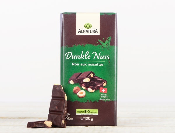 Bio Dunkle Nuss Schokolade, 100g