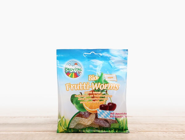 Bio Frutti-Worms-Fruchtgummi, 80g