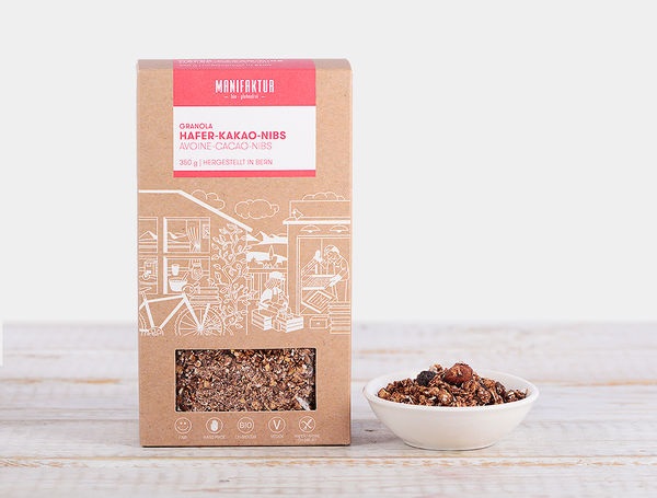 Bio Granola Hafer-Kakao-Nibs glutenfrei, 350g