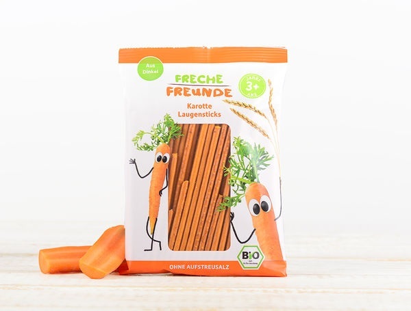 Bio Freche Laugensticks Rüebli, 75g