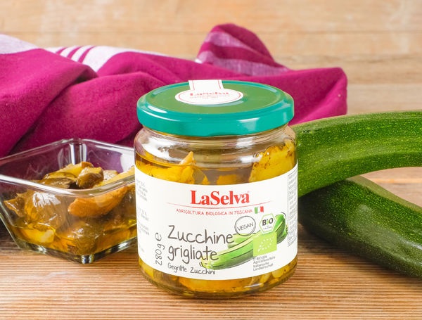 Bio Zucchini gegrillt in Öl, 280g