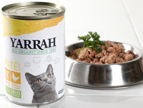 Bio Paté Poulet mit Algen & Spirulina Katzennassfutter, 400g