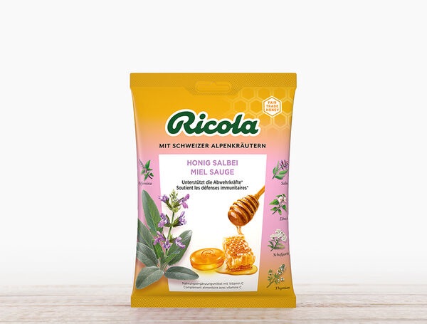 Ricola Kräuterbonbons Honig-Salbei, 75g