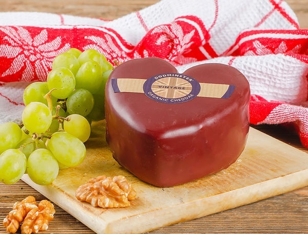 Bio Godminster Cheddar Mini Heart, 200g