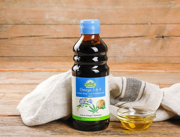 Bio Omega 3-6-9 Leinöl, Hanf- und Kürbiskernöl nativ, 250ml