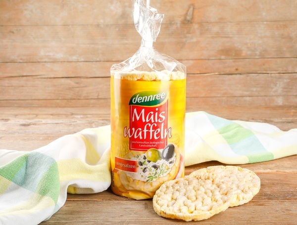 Bio Maiswaffeln ungesalzen glutenfrei, 120g