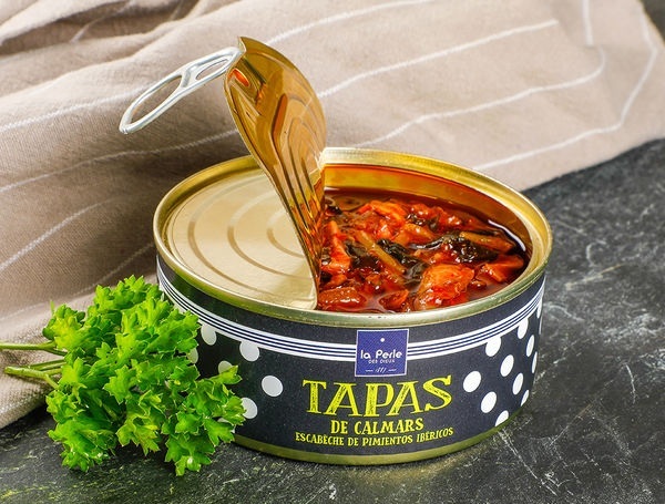 Tapas Tintenfische an iberischem Paprika, 215g