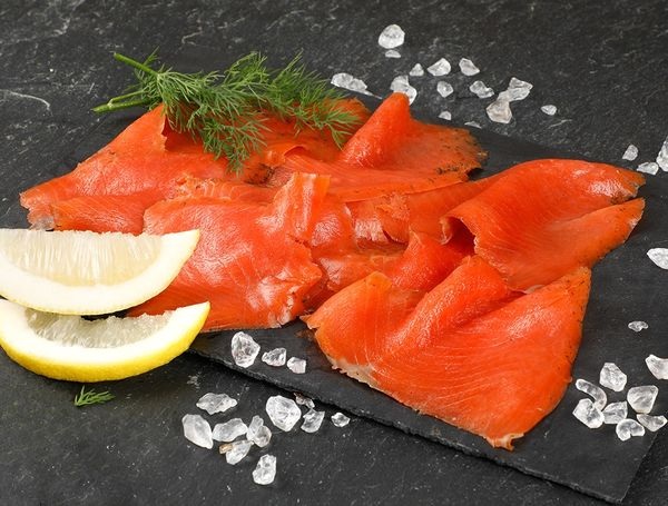 Sockey Wildlachs, geräuchert und gebeizt, in Scheiben, 200g