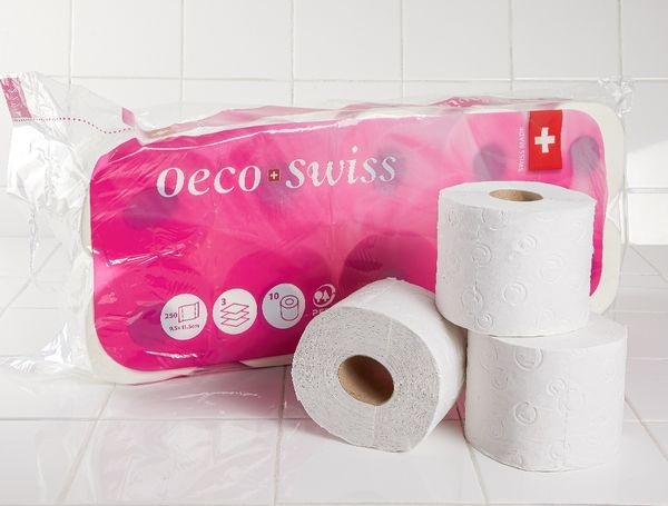Schweizer WC-Papier Comfort 3-lagig, 100% Zellstoff PEFC, 10 Rollen