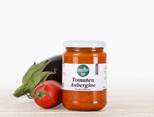 Bio Schweizer Tomaten-Sauce mit Auberginen, 350g
